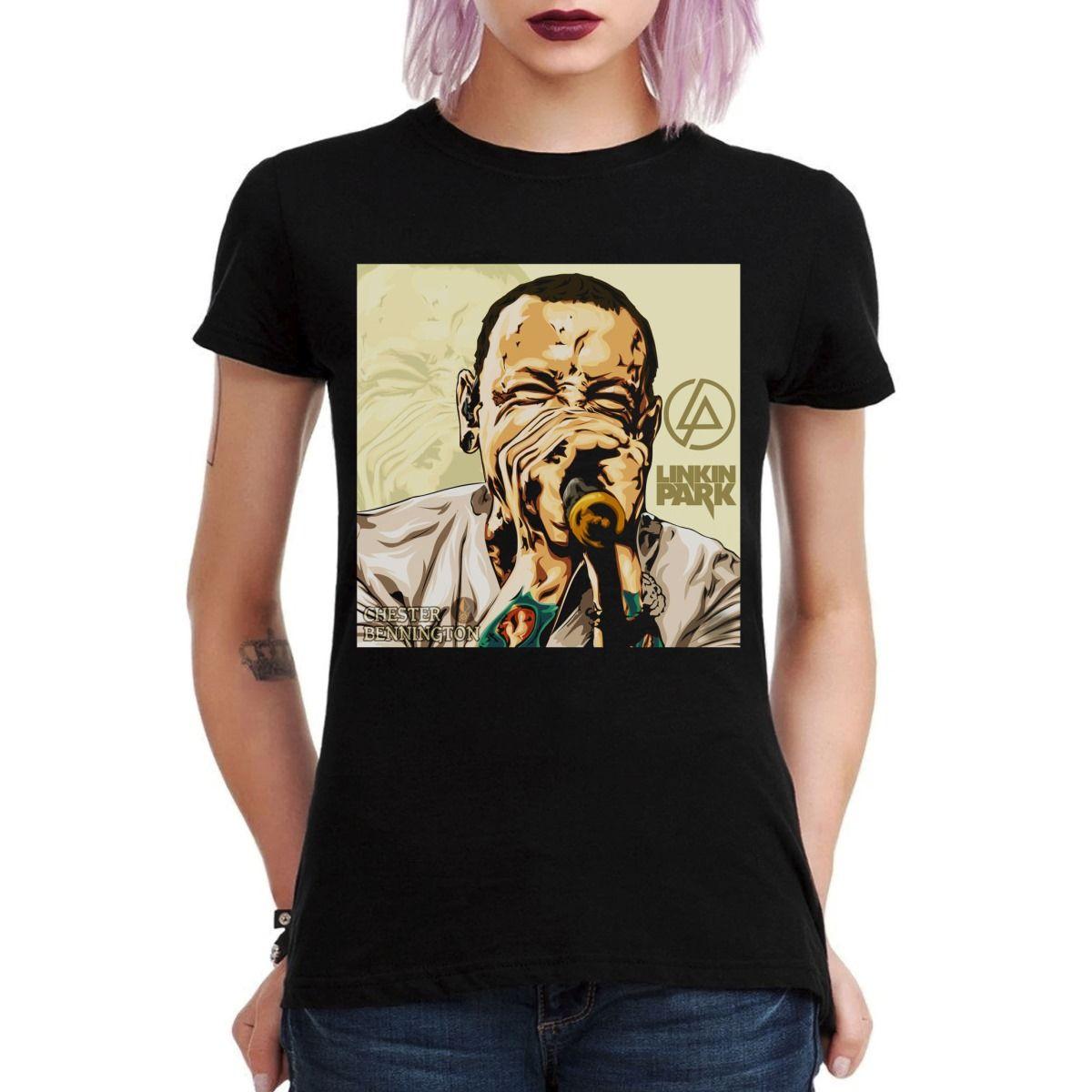 LINKIN PARK CHESTER BENNINGTON POLERA MUJER-2