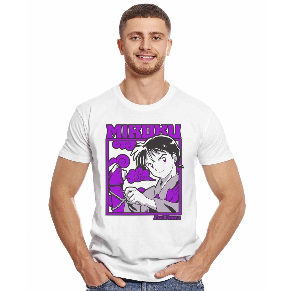 INUYASHA MIROKU PERSONAJE POLERA MANGA CORTA HOMBRE-2