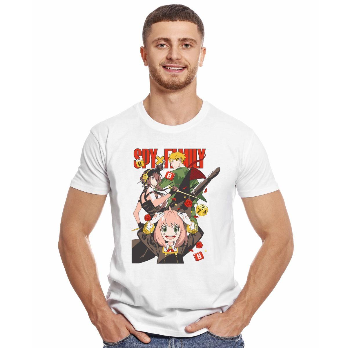SPY X FAMILY ANYA YOR LOID FORGER PERSONAJES POLERA MANGA CORTA HOMBRE-2