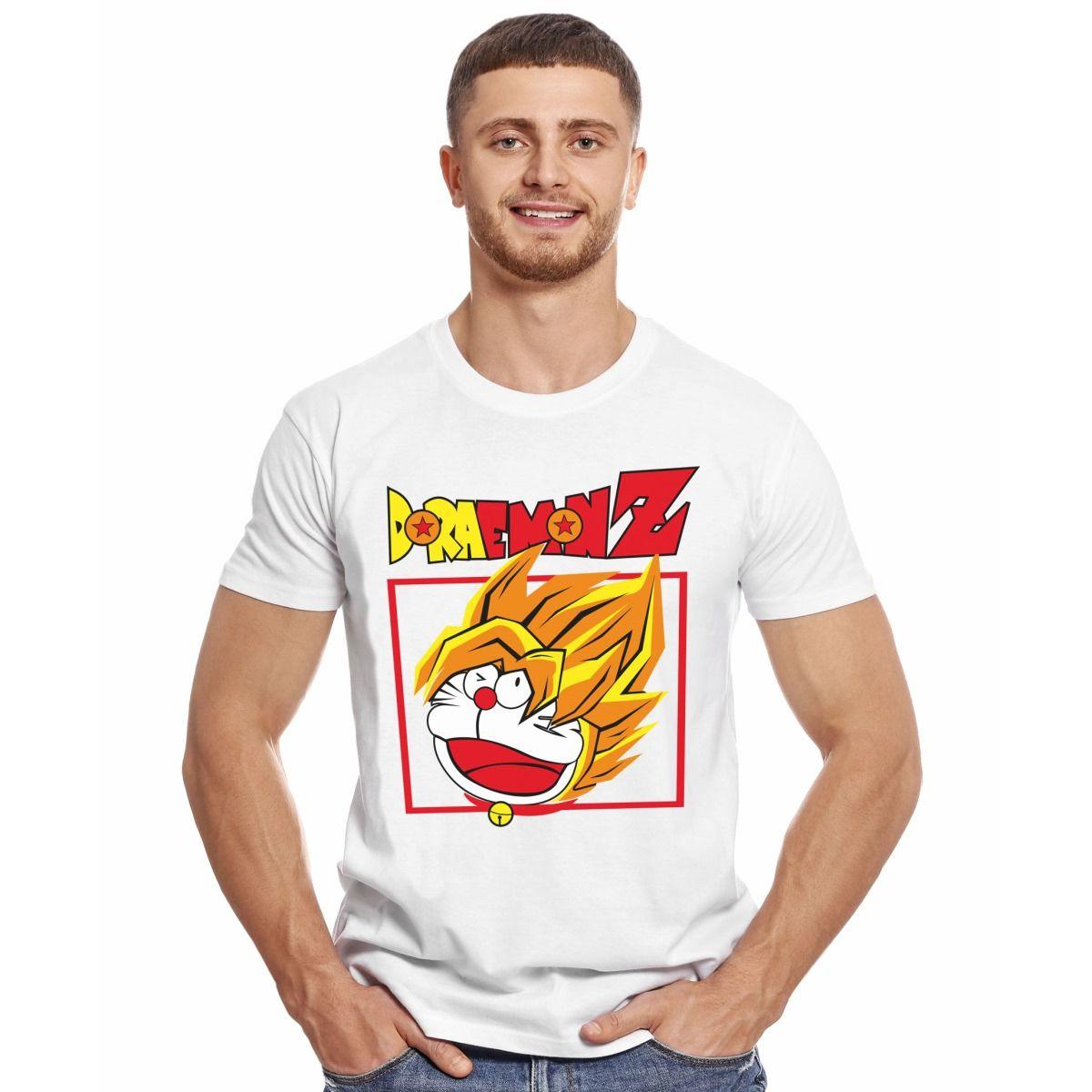 DORAEMON Z DRAGON BALL PARODIA POLERA MANGA CORTA HOMBRE-2