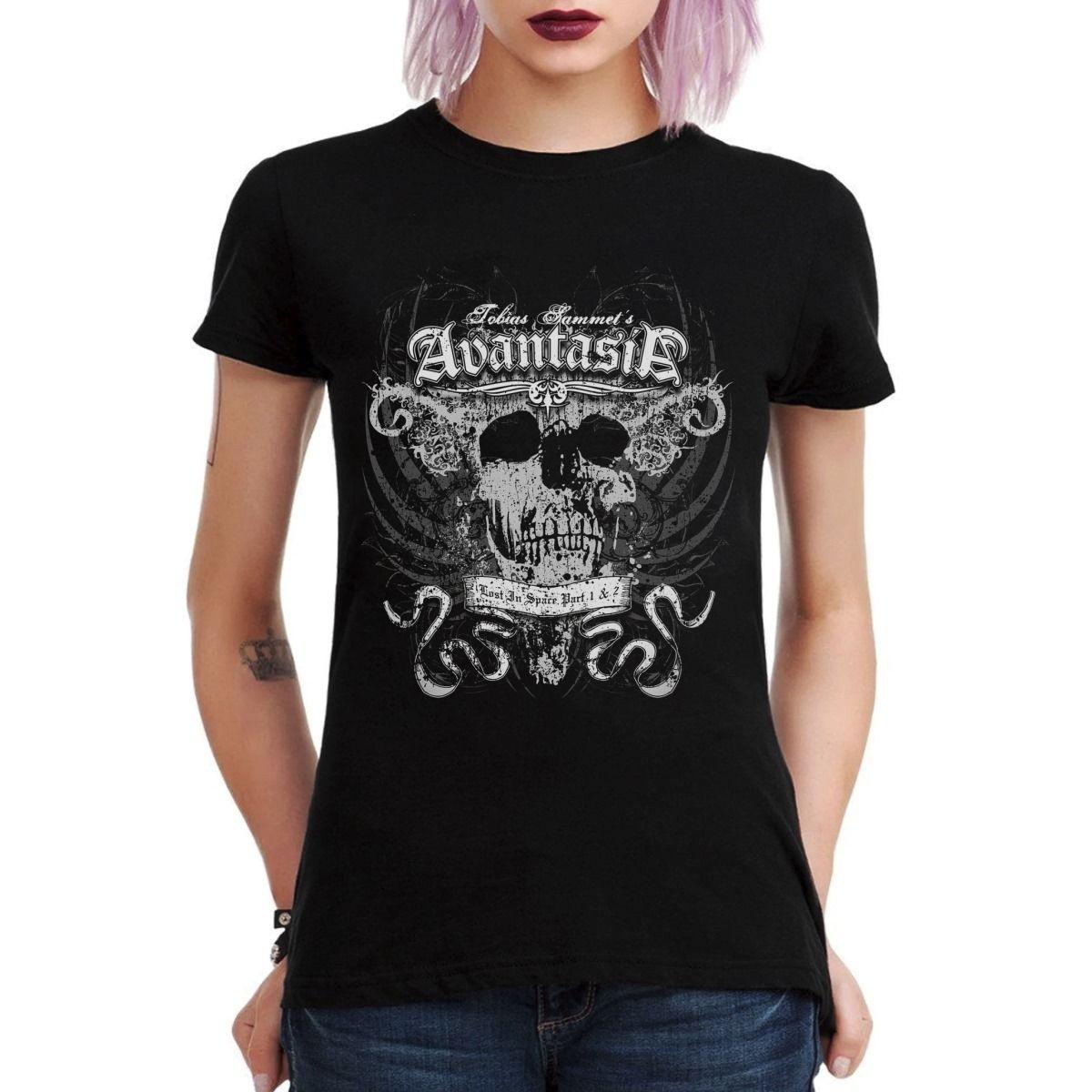 TOBIAS SAMMET AVANTASIA LOST IN SPACE PART 1 AND 2 POLERA MUJER-2