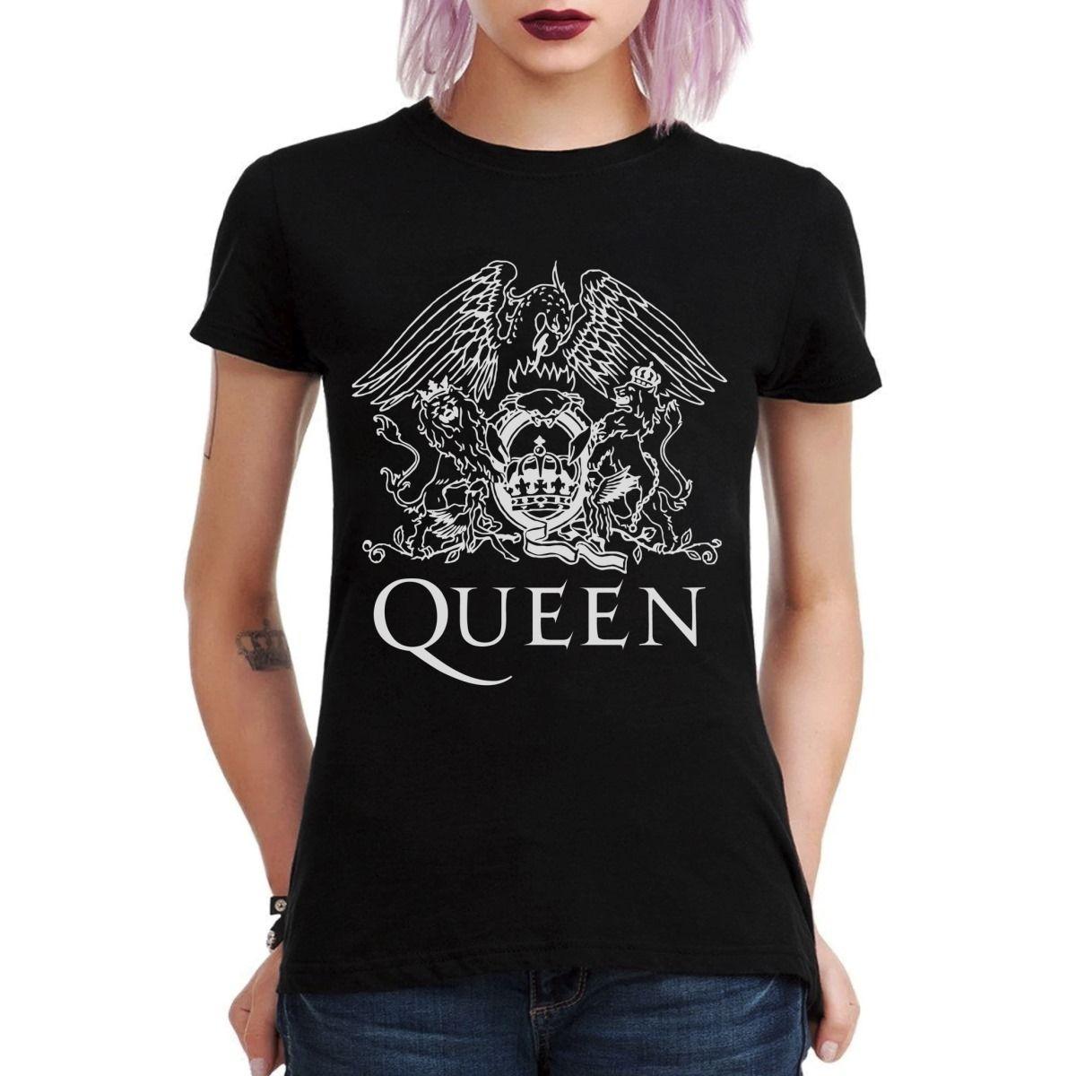 QUEEN LOGO AGUILA POLERA MUJER-2