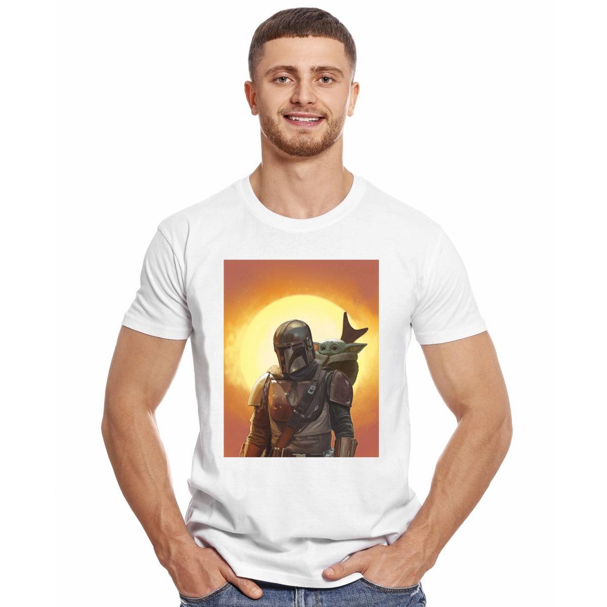 STAR WARS BABY YODA TROOPER POLERA MANGA CORTA HOMBRE-2