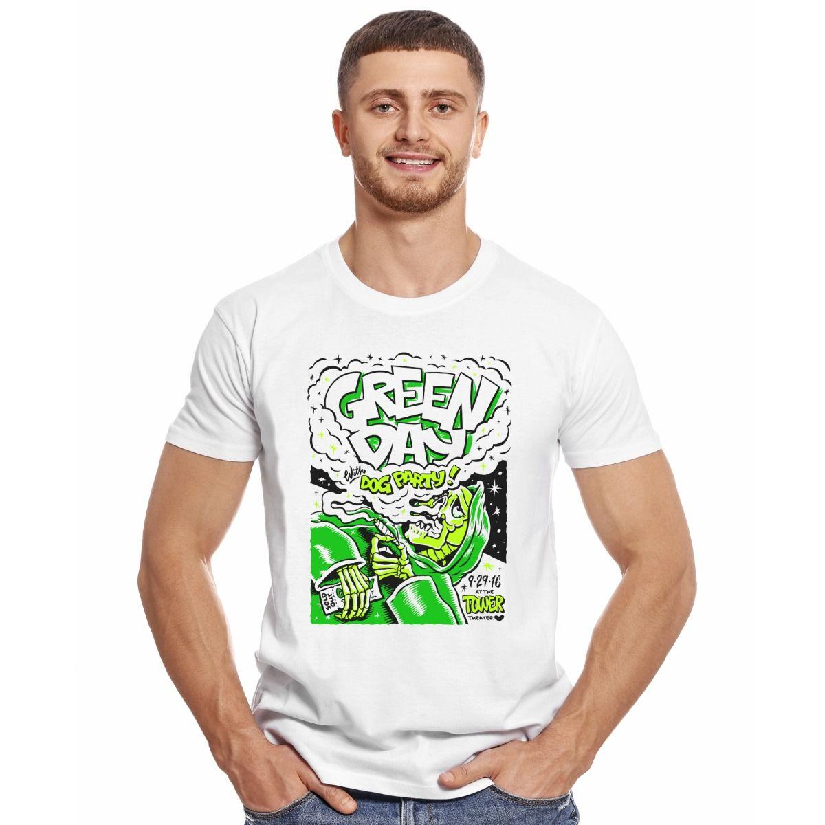 GREEN DAY LIVE WITH DOG PARTY POLERA MANGA CORTA HOMBRE-2