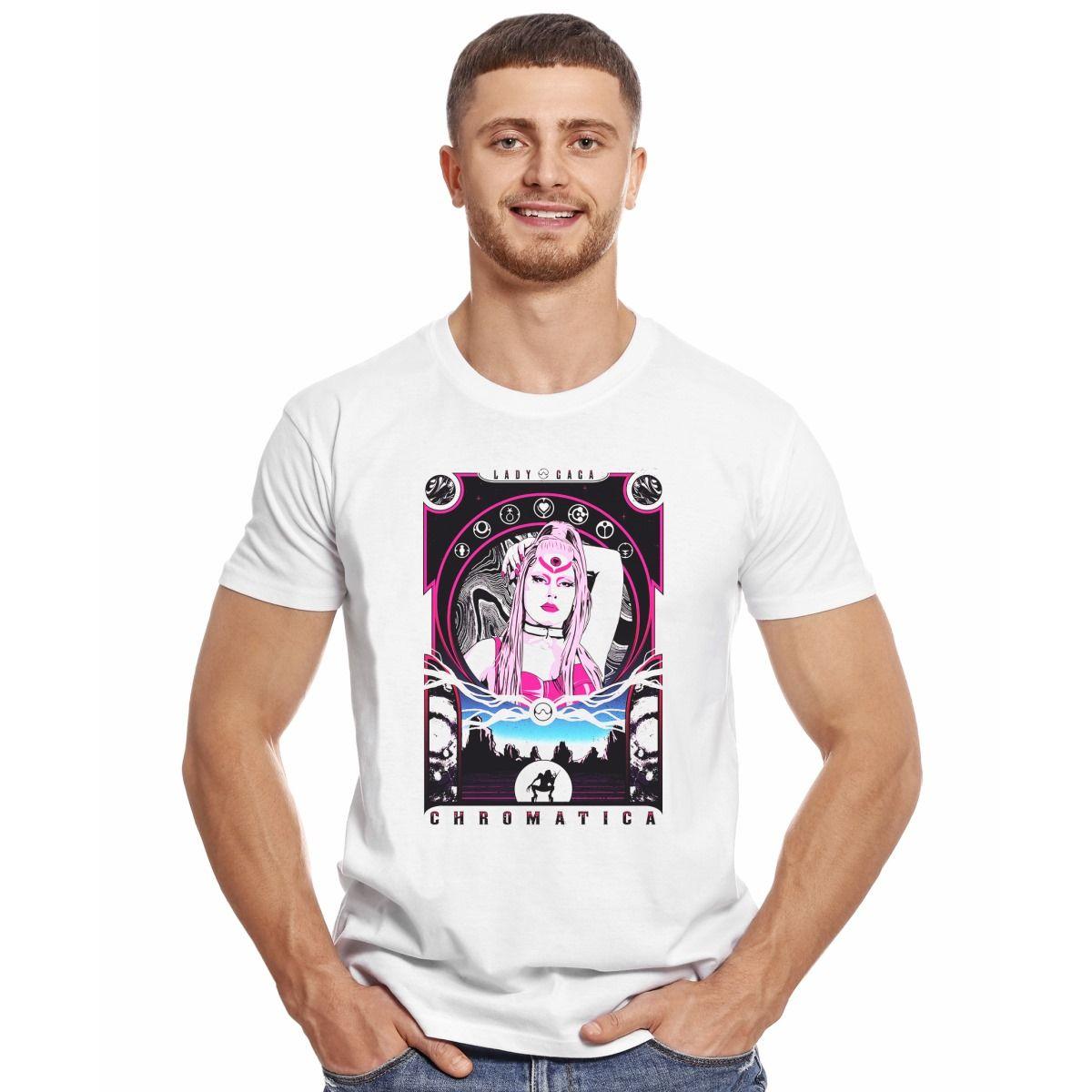 LADY GAGA CHROMATICA POLERA MANGA CORTA HOMBRE-2