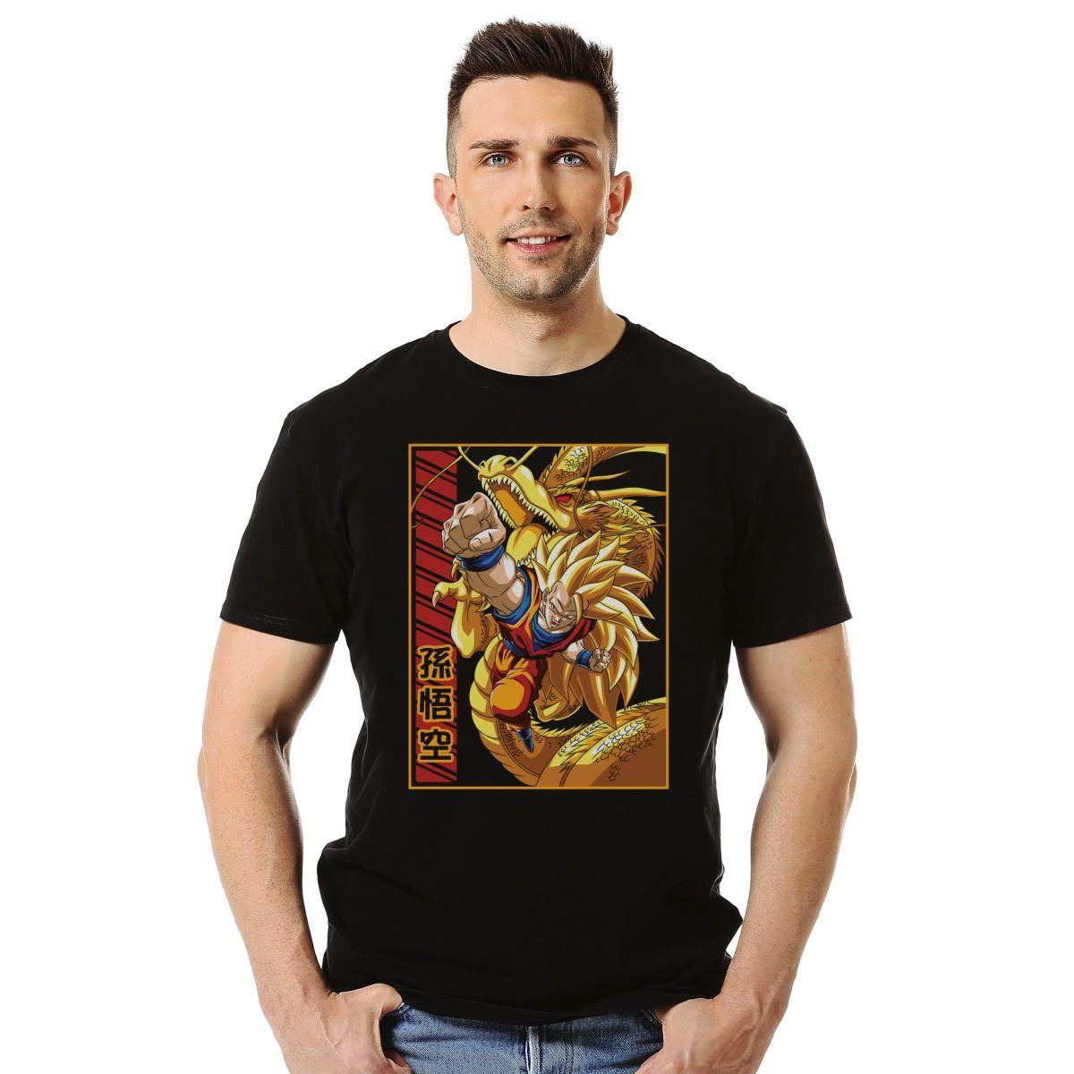 DRAGON BALL Z SUPER SAIYAJIN SHENG LONG POLERA MANGA CORTA HOMBRE-2