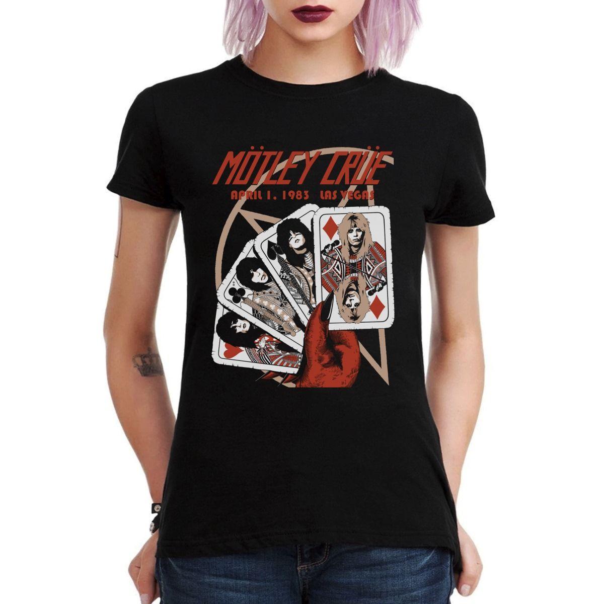 MOTLEY CRUE LIVE IN LAS VEGAS 83 POLERA MUJER-2