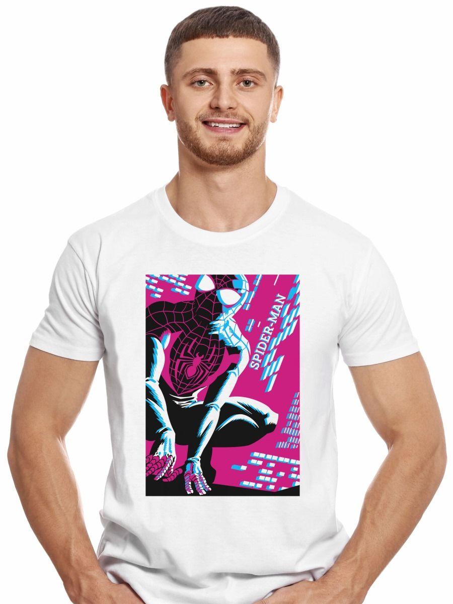 SPIDERMAN POSTER STENCIL POLERA MANGA CORTA HOMBRE-0