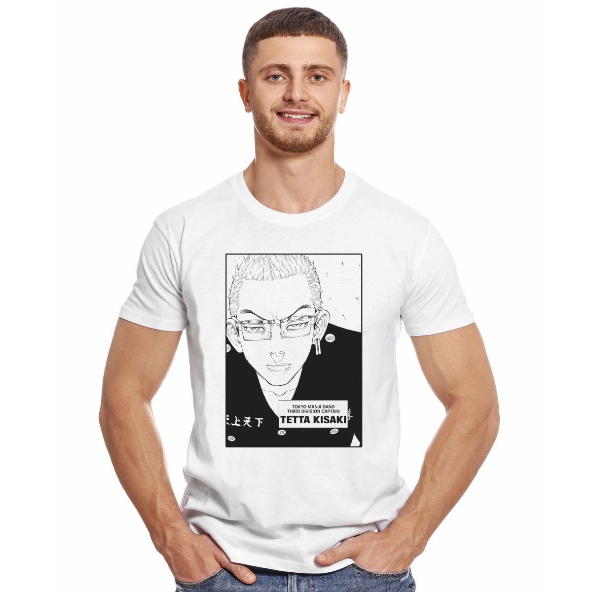 TOKYO REVENGERS TETTA KISAKI FACE POLERA MANGA CORTA HOMBRE-2