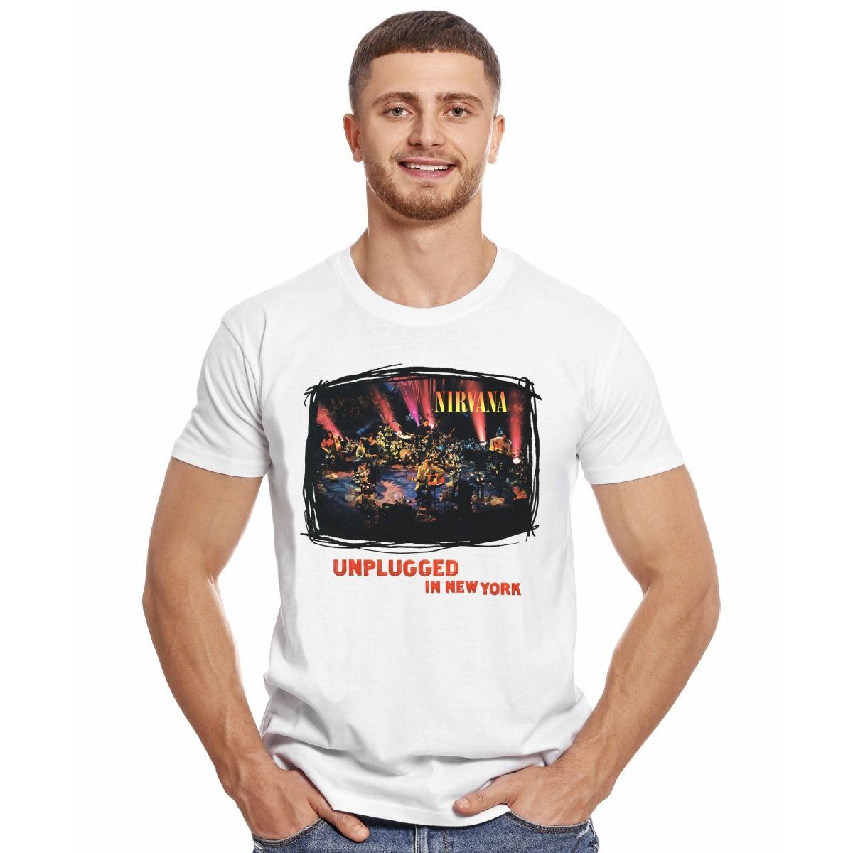 NIRVANA UNPLUGGED POLERA MANGA CORTA HOMBRE-2