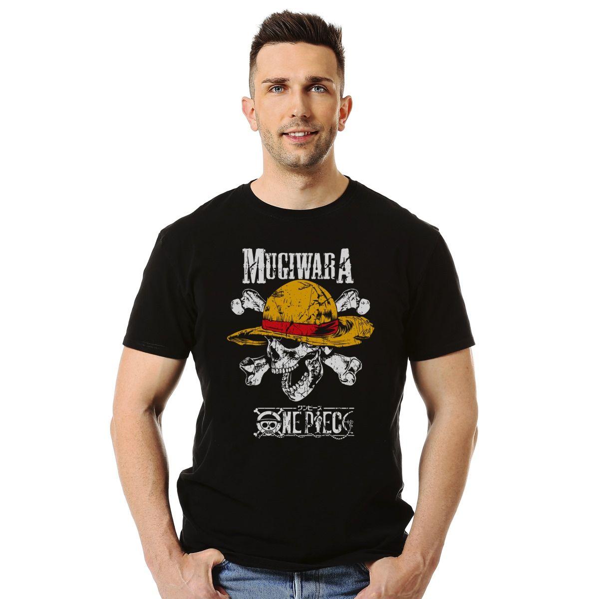 ONE PIECE MUGIWARA PIRATAS DE SOMBRERO DE PAJA POLERA MANGA CORTA HOMBRE-2