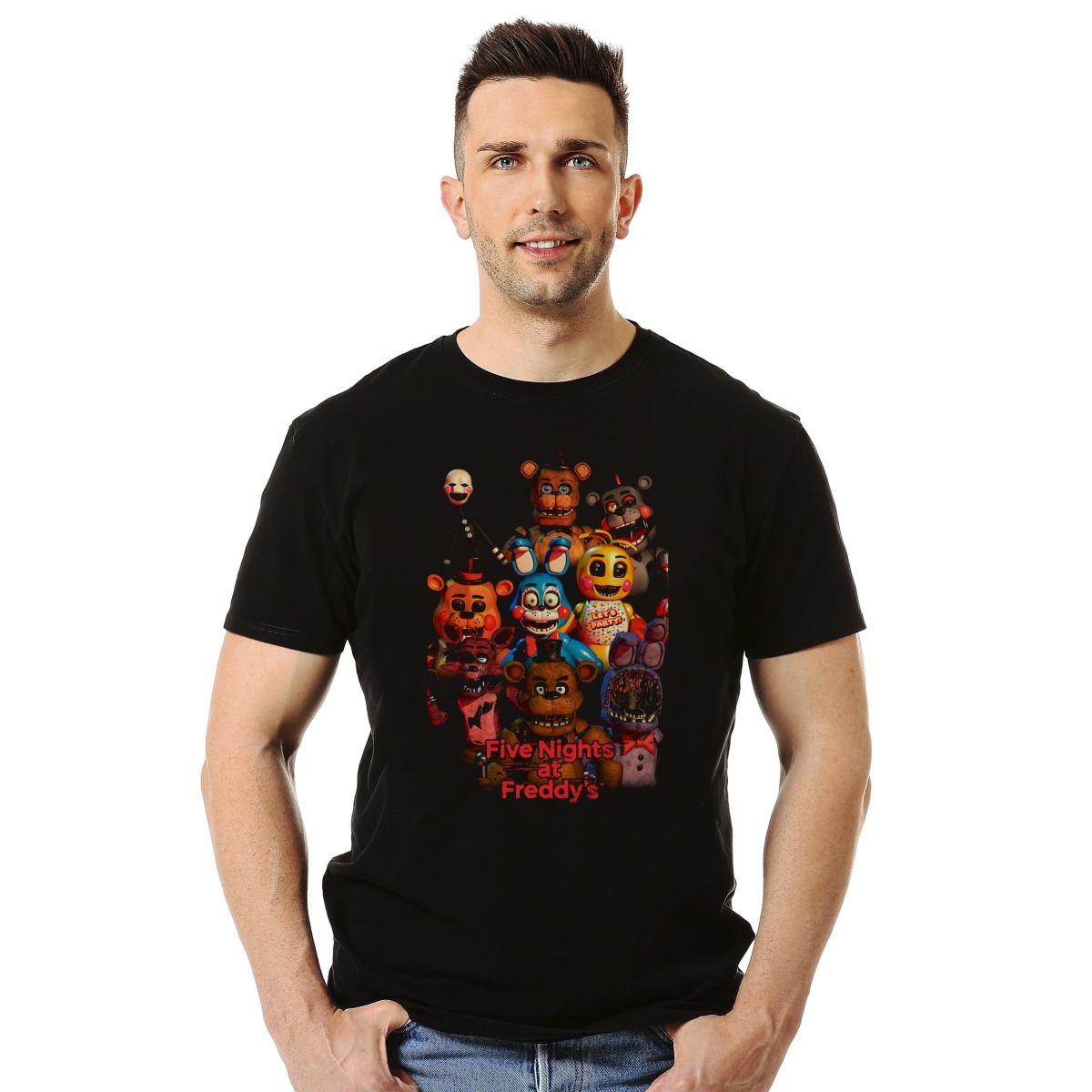 FNAF FIVE NIGHTS AT FREDDY'S CHARACTERS POLERA MANGA CORTA HOMBRE-2
