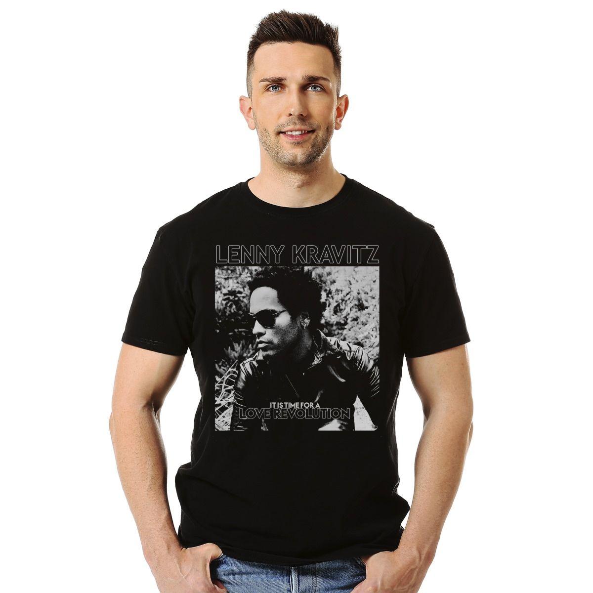LENNY KRAVITZ ITS TIME FOR A LOVE REVOLUTION POLERA MANGA CORTA HOMBRE-2