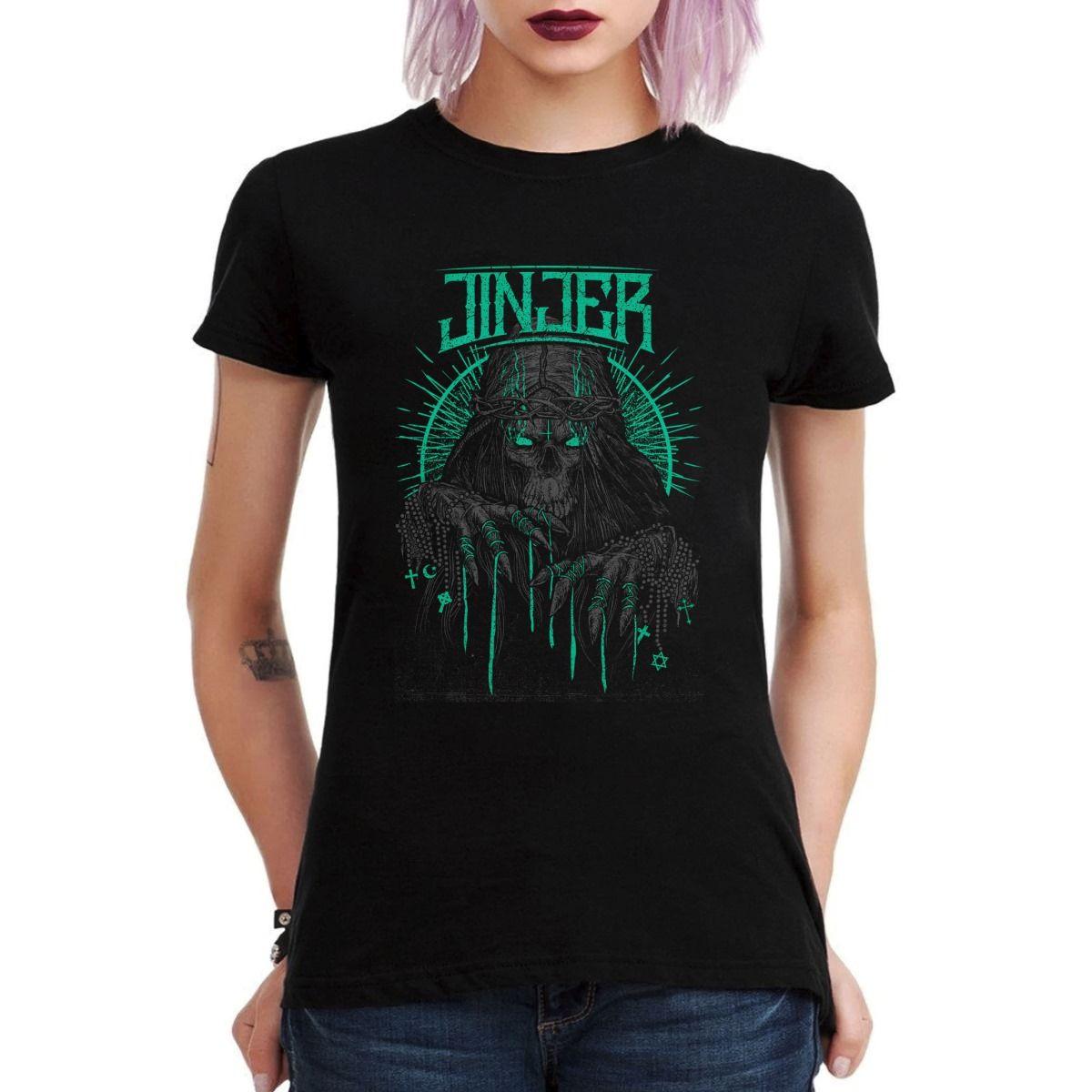JINJER SKULL JESUS CALAVERA POLERA MUJER-2