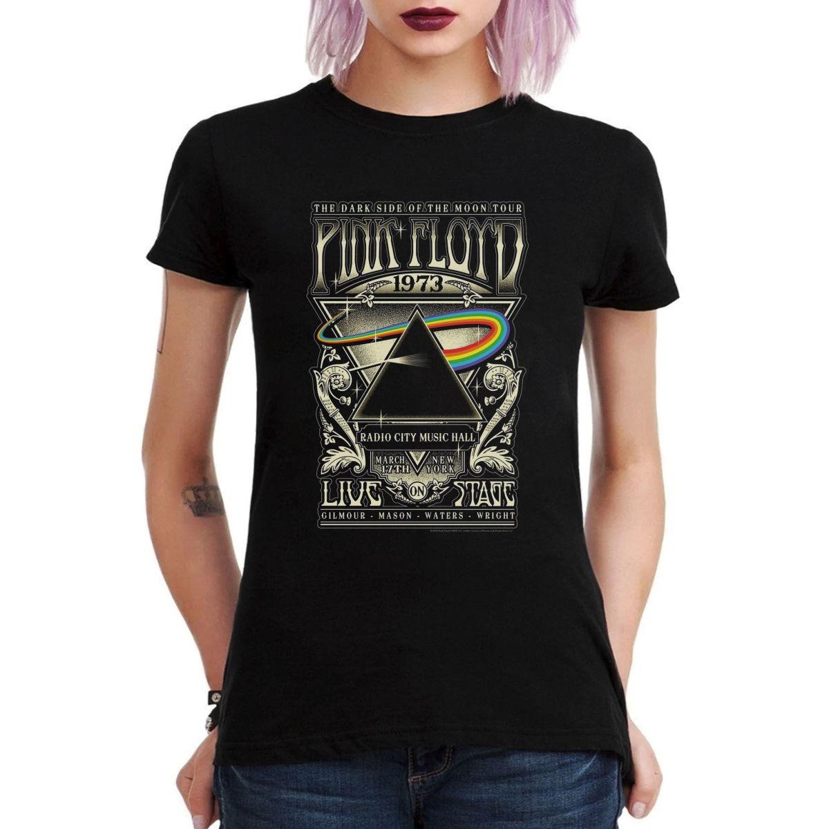 PINK FLOYD 1973 TOUR DARK SIDE OF THE MOON POLERA MUJER-2
