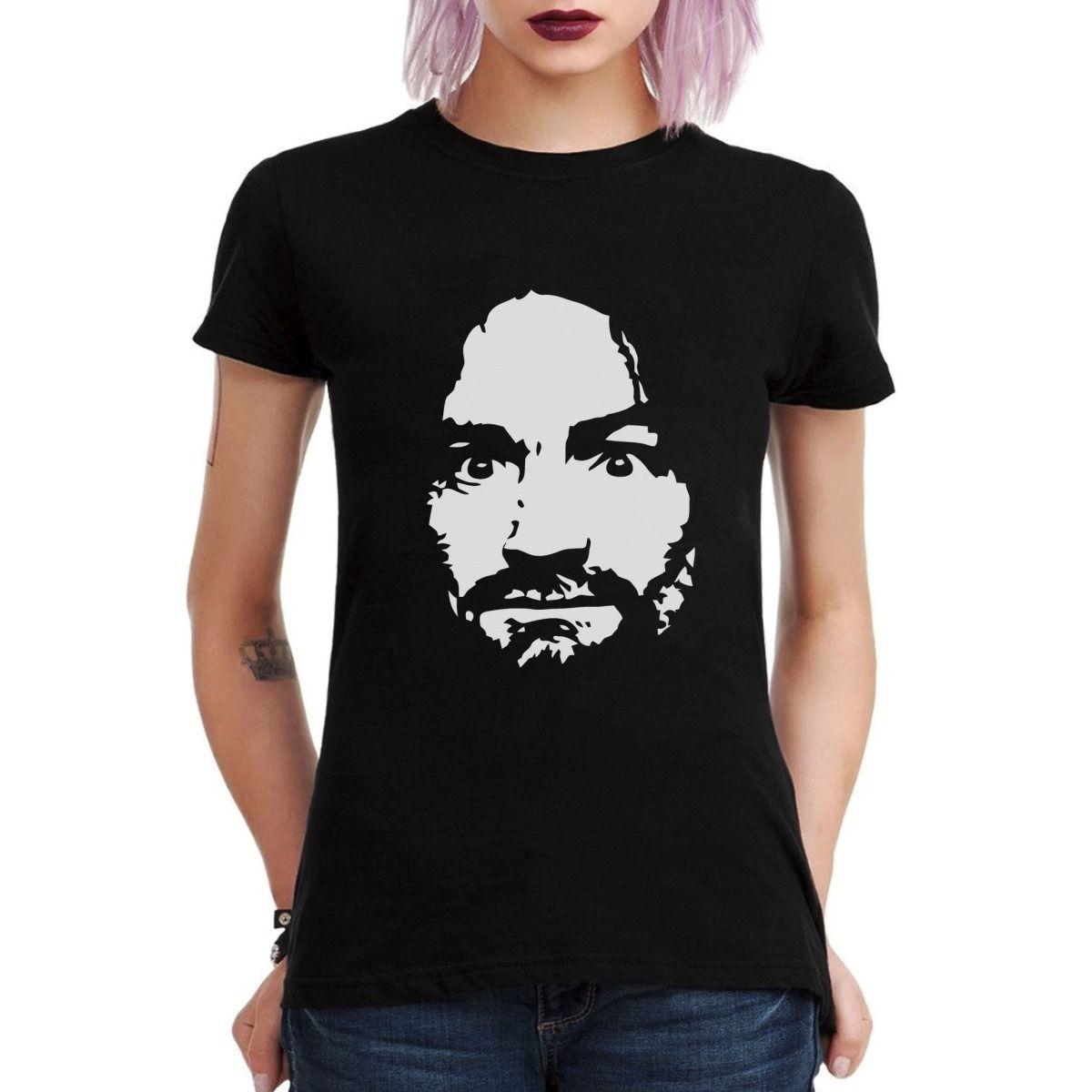 CHARLES MANSON STENCIL POLERA MUJER-2