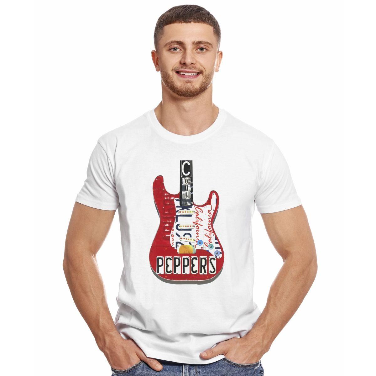 RED HOT CHILI PEPPERS GUITAR POLERA MANGA CORTA HOMBRE-2