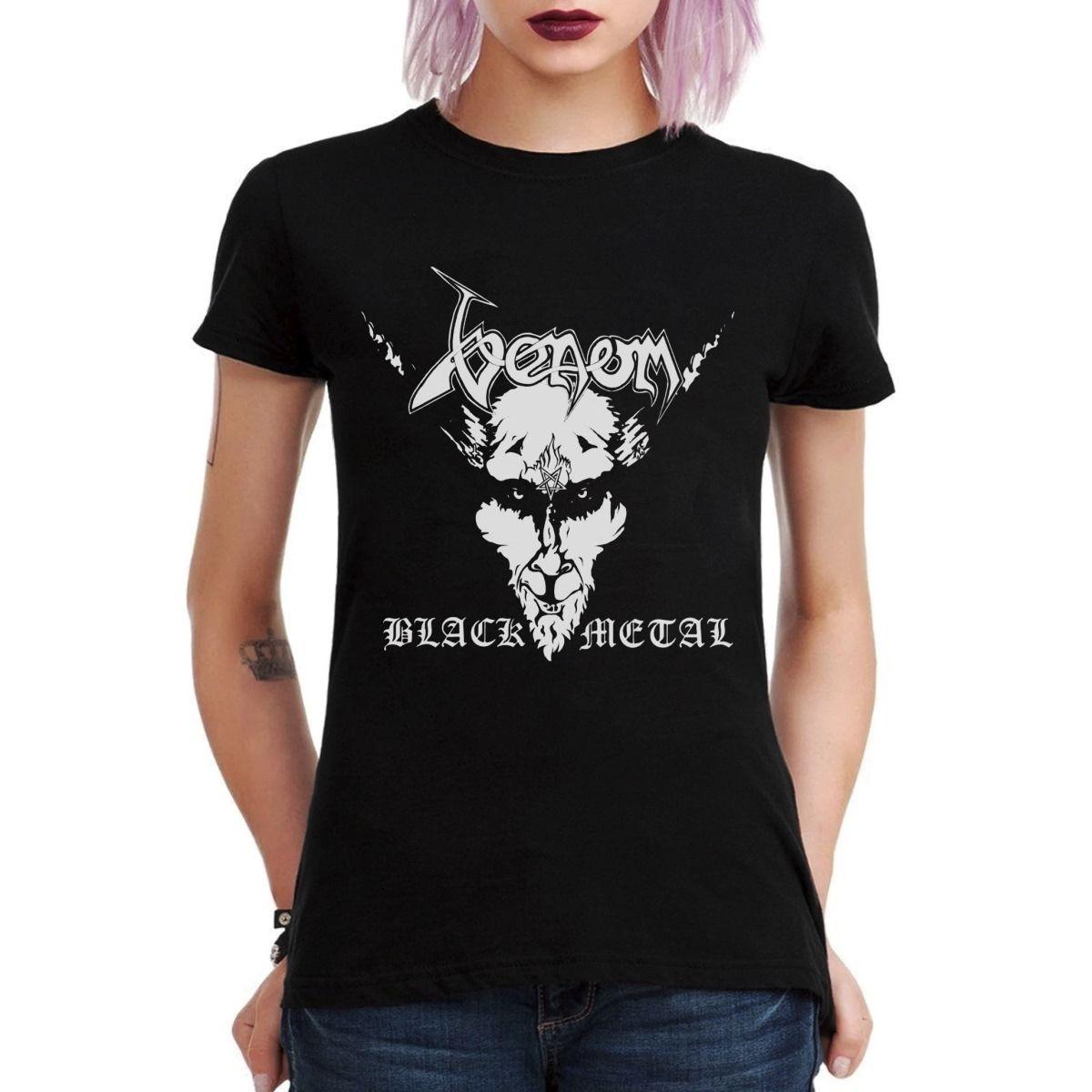 VENOM BLACK METAL POLERA MUJER-2