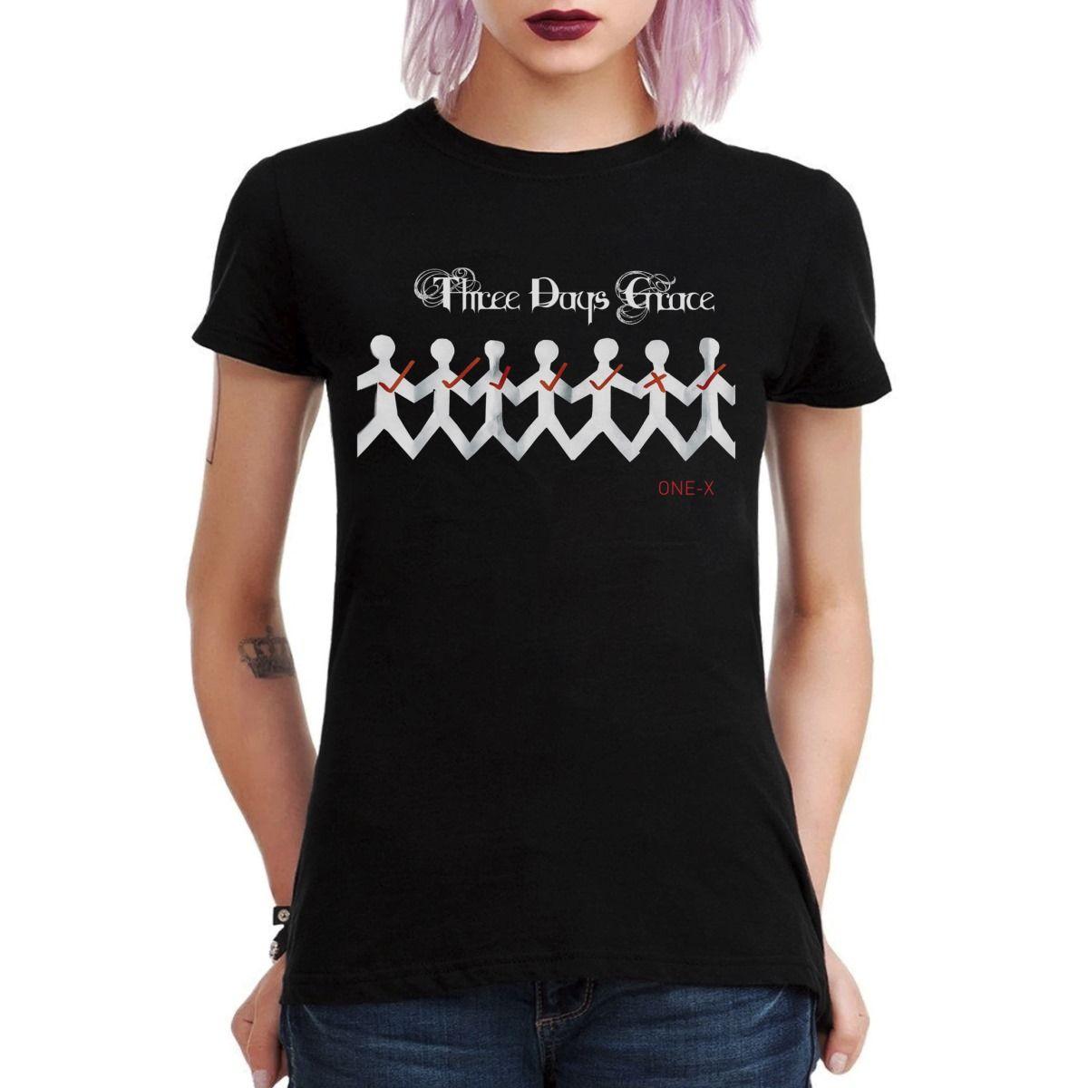 THREE DAYS GRACE ONE X POLERA MUJER-2