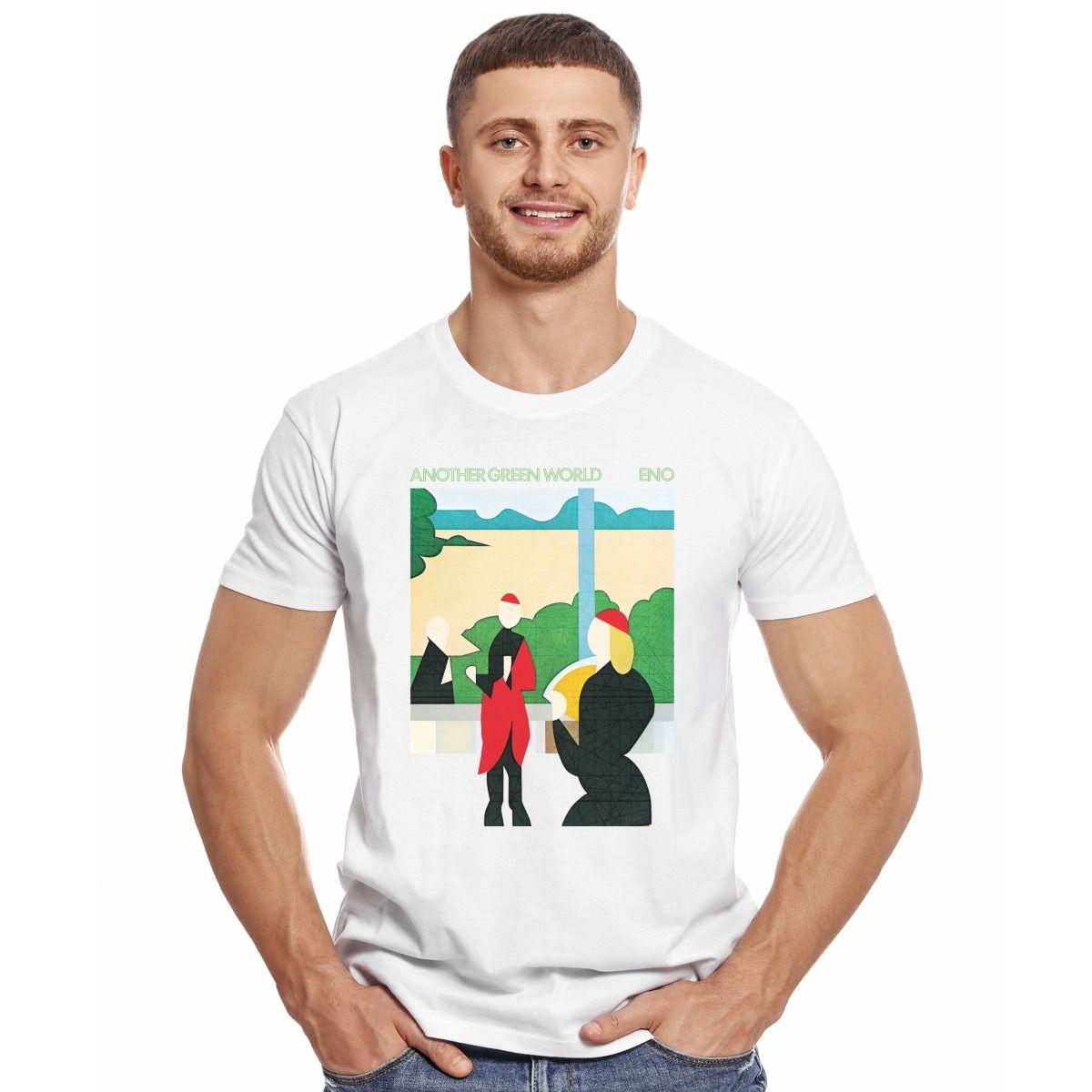 BRIAN ENO ANOTHER GREEN WORLD POLERA MANGA CORTA HOMBRE-2