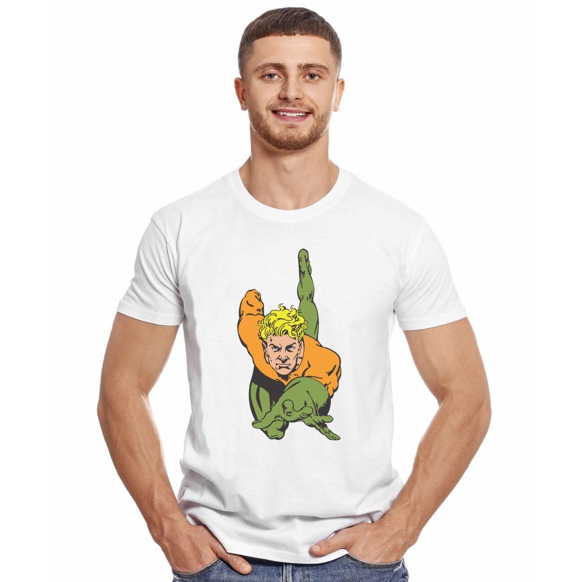 AQUAMAN NADANDO POLERA MANGA CORTA HOMBRE-2