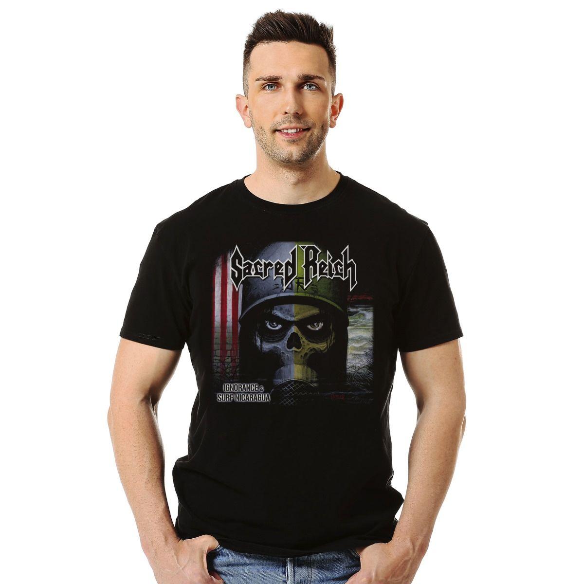 SACRED REICH IGNORANCE AND SURF NICARAGUA POLERA MANGA CORTA HOMBRE-2
