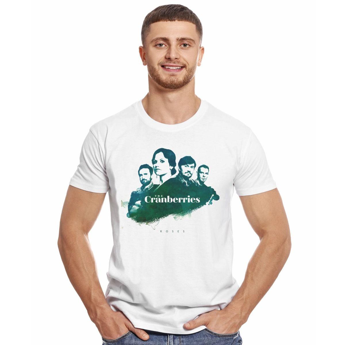 THE CRANBERRIES ROSES POLERA MANGA CORTA HOMBRE-2