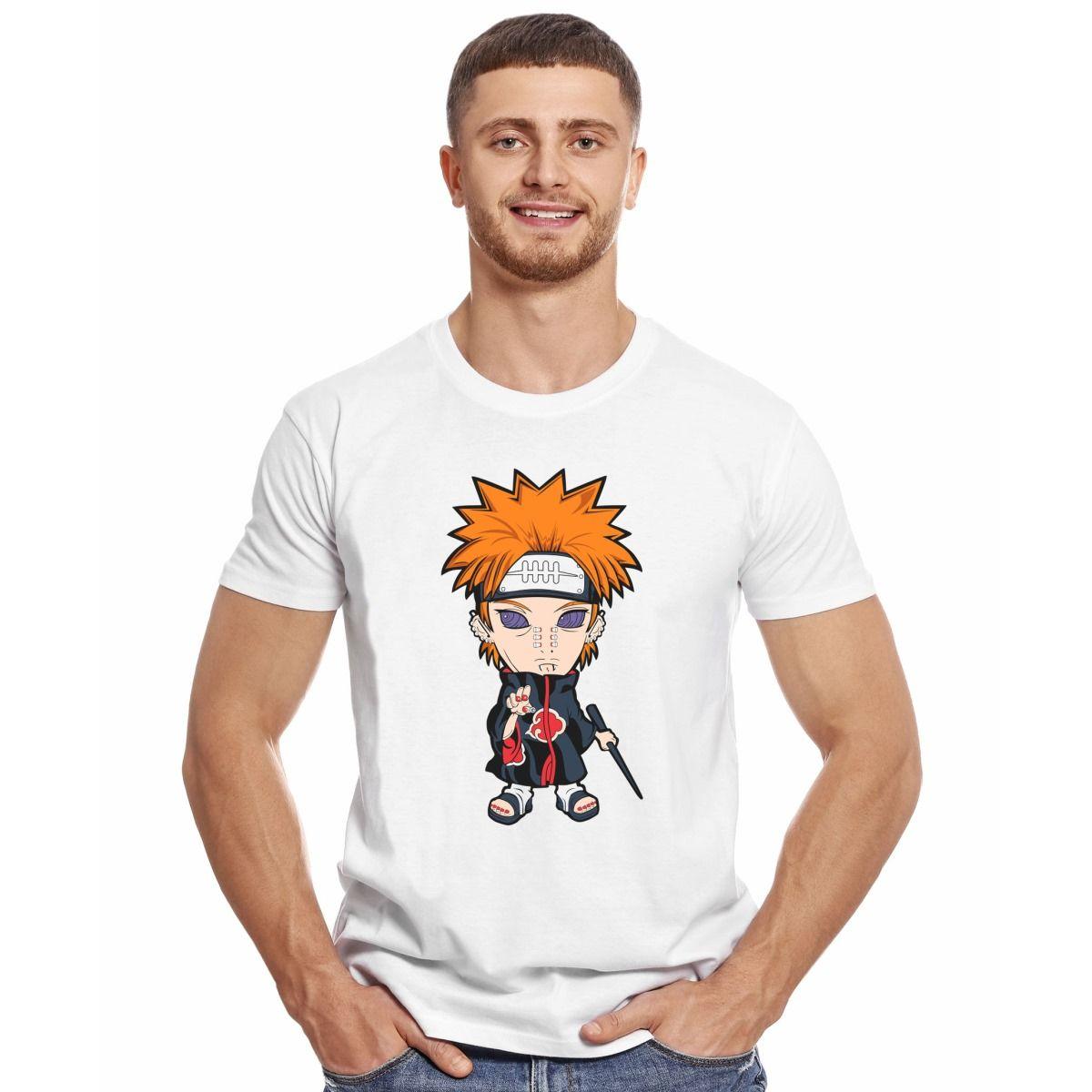 NARUTO AKATSUKI PAIN CHIBI POLERA MANGA CORTA HOMBRE-2