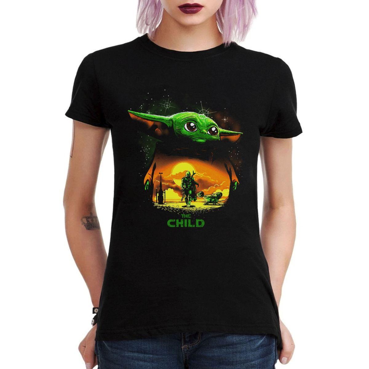 STAR WARS BABY YODA THE CHILD POLERA MUJER-2