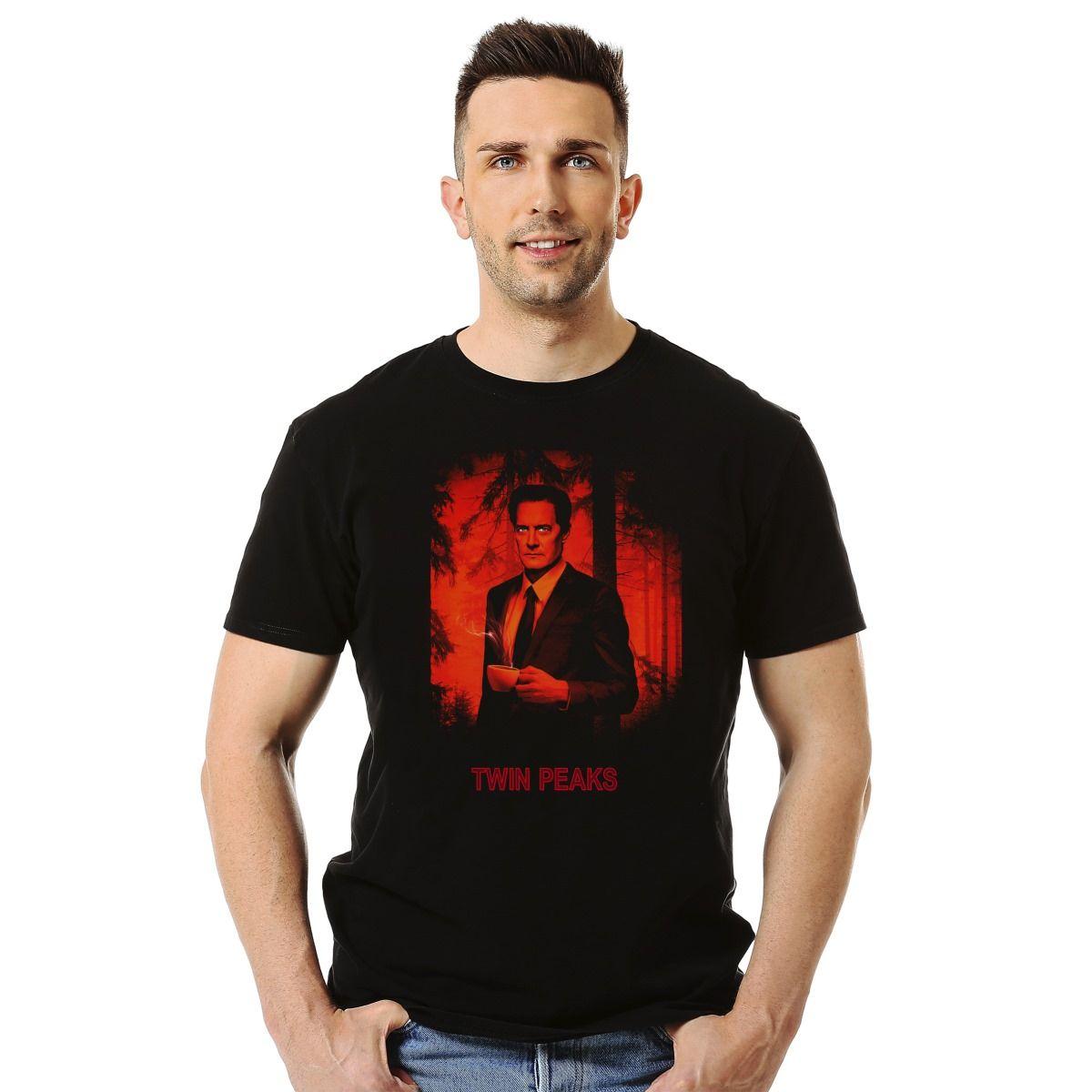 TWIN PEAKS COFEE POLERA MANGA CORTA HOMBRE-2