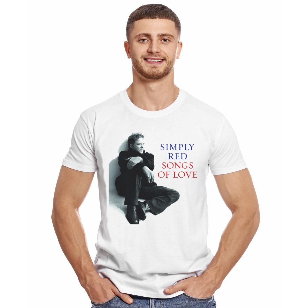 SIMPLY RED SONGS OF LOVE POLERA MANGA CORTA HOMBRE-2