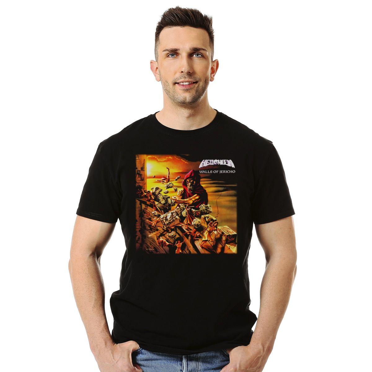 HELLOWEEN WALLS OF JERICHO POLERA MANGA CORTA HOMBRE-2