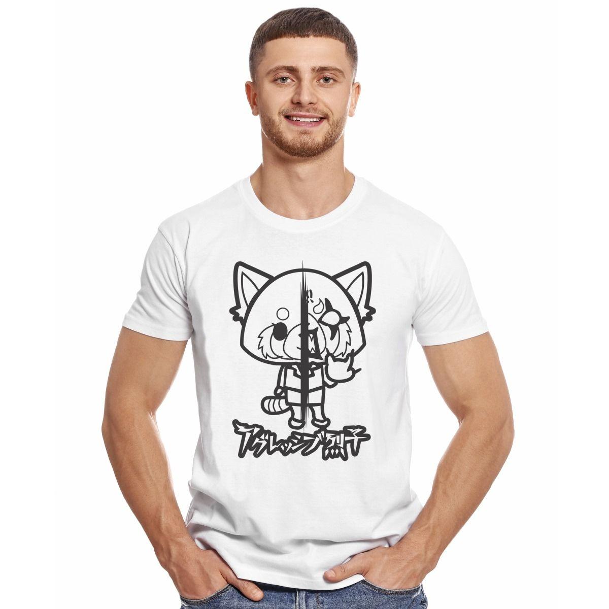 AGGRETSUKO DUALIDAD BLANCO POLERA MANGA CORTA HOMBRE-2