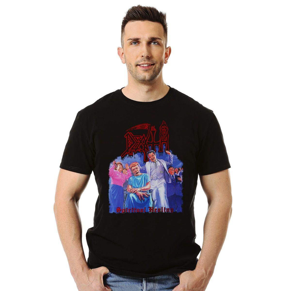 DEATH SPIRITUAL HEALING POLERA MANGA CORTA HOMBRE-2