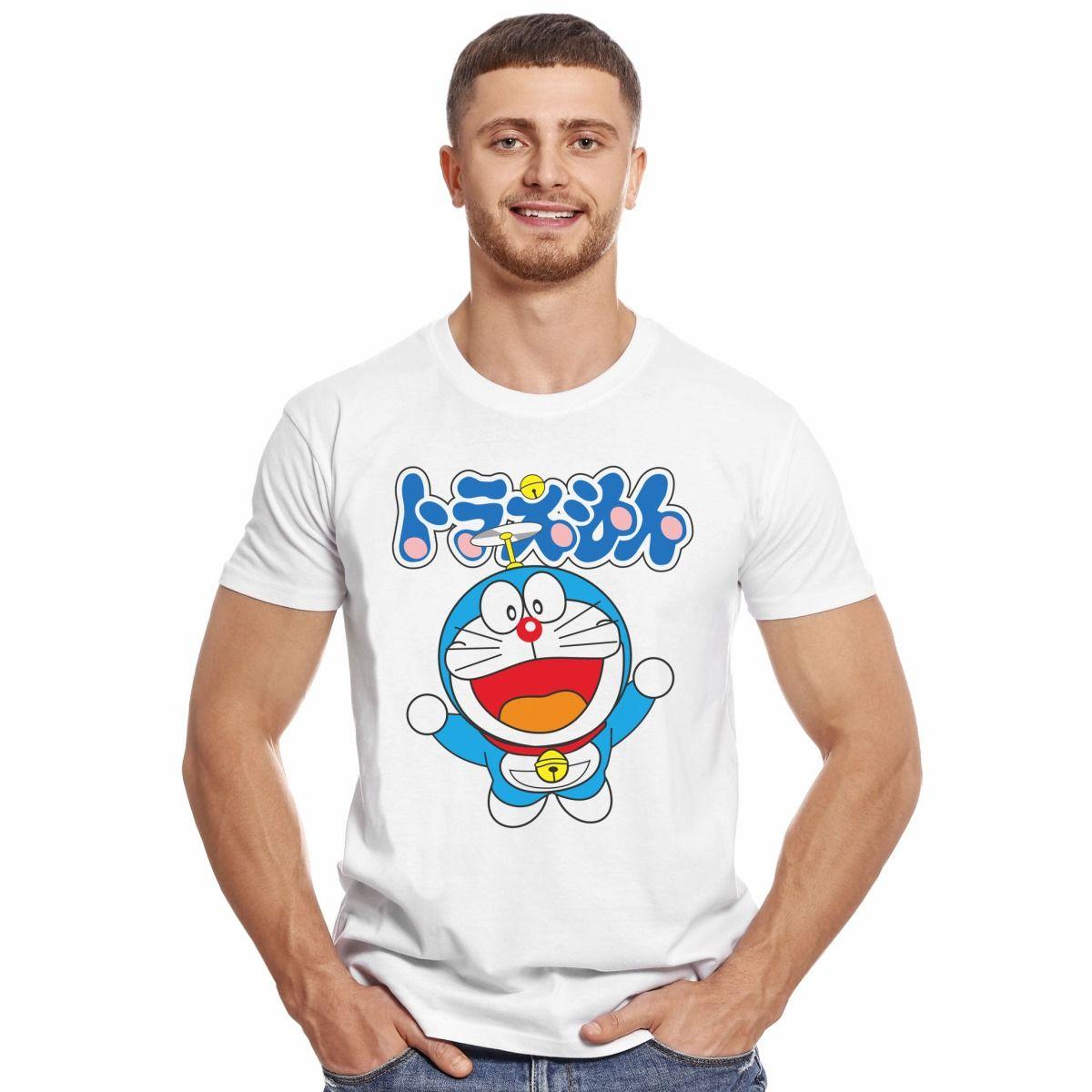 DORAEMON GATO COSMICO LOGO KANJI POLERA MANGA CORTA HOMBRE-2