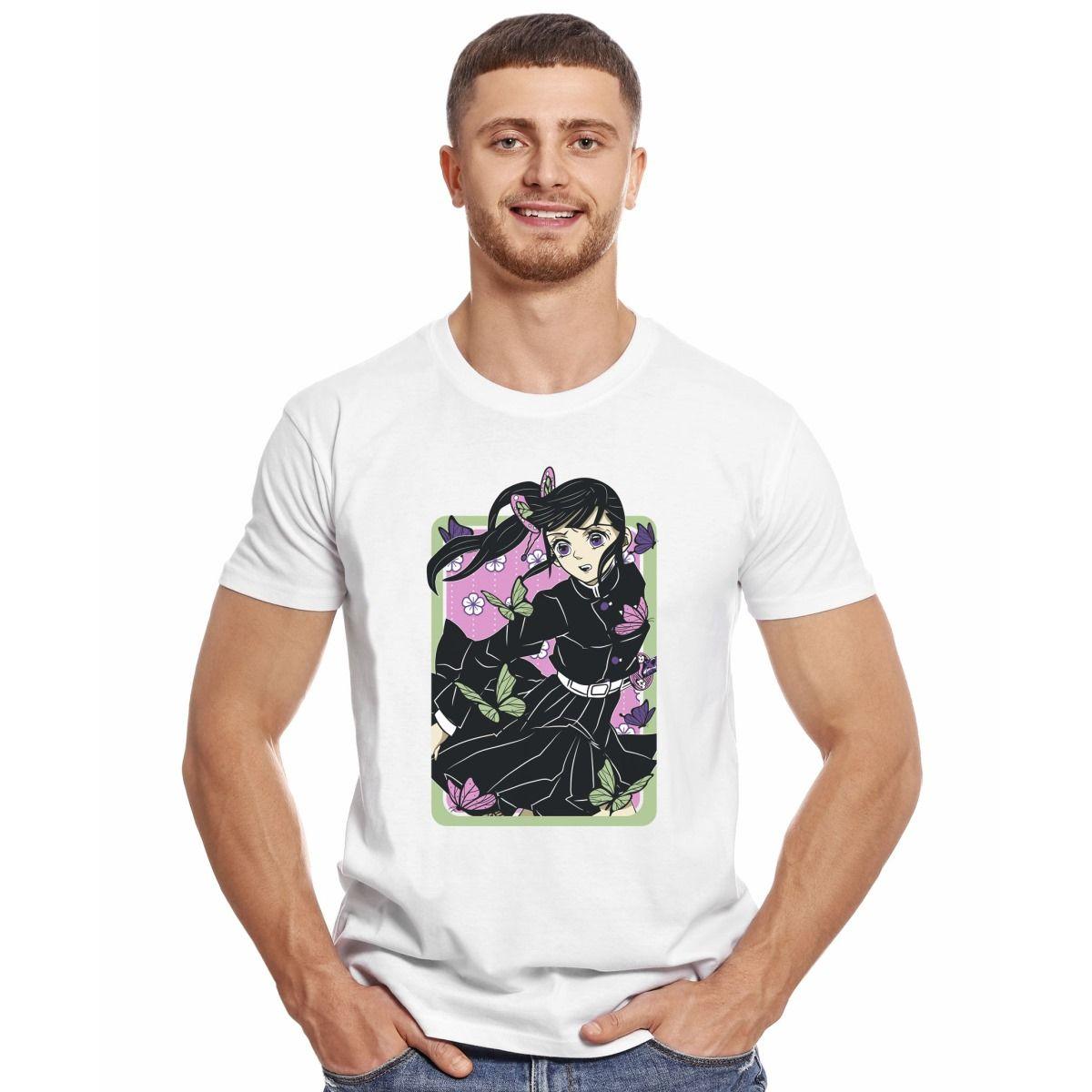 DEMON SLAYER KANAO MARIPOSAS POLERA MANGA CORTA HOMBRE-2