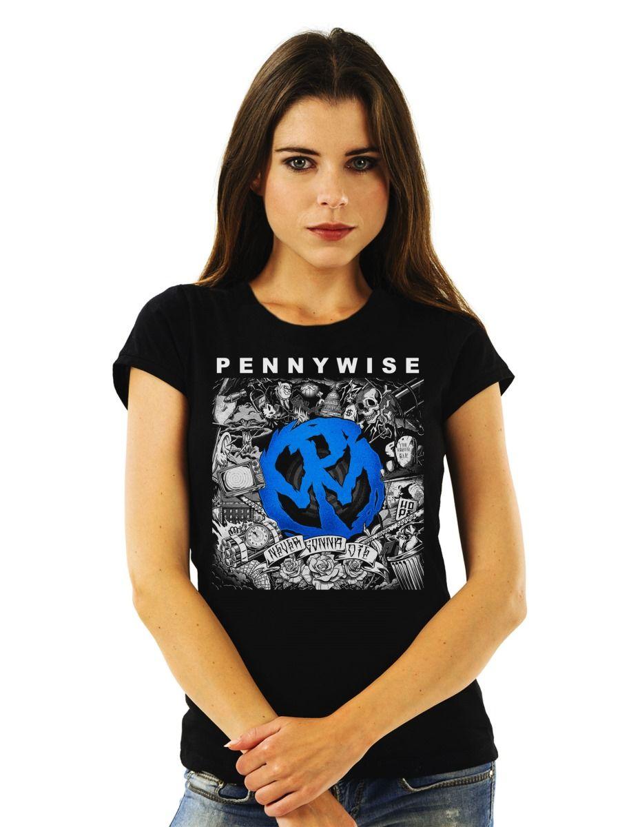 PENNYWISE NEVER GONNA DIE POLERA MUJER-0