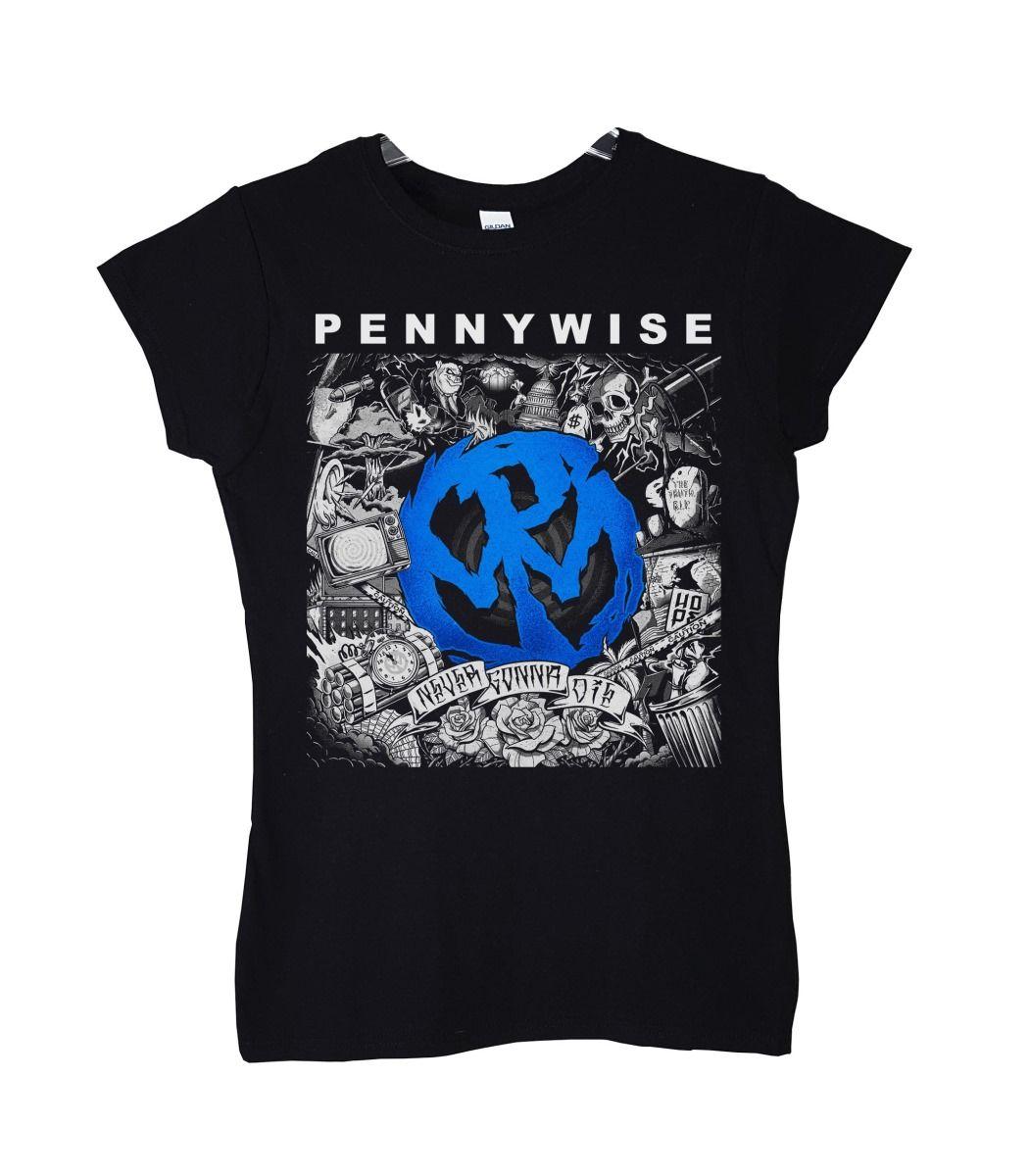 PENNYWISE NEVER GONNA DIE POLERA MUJER-1