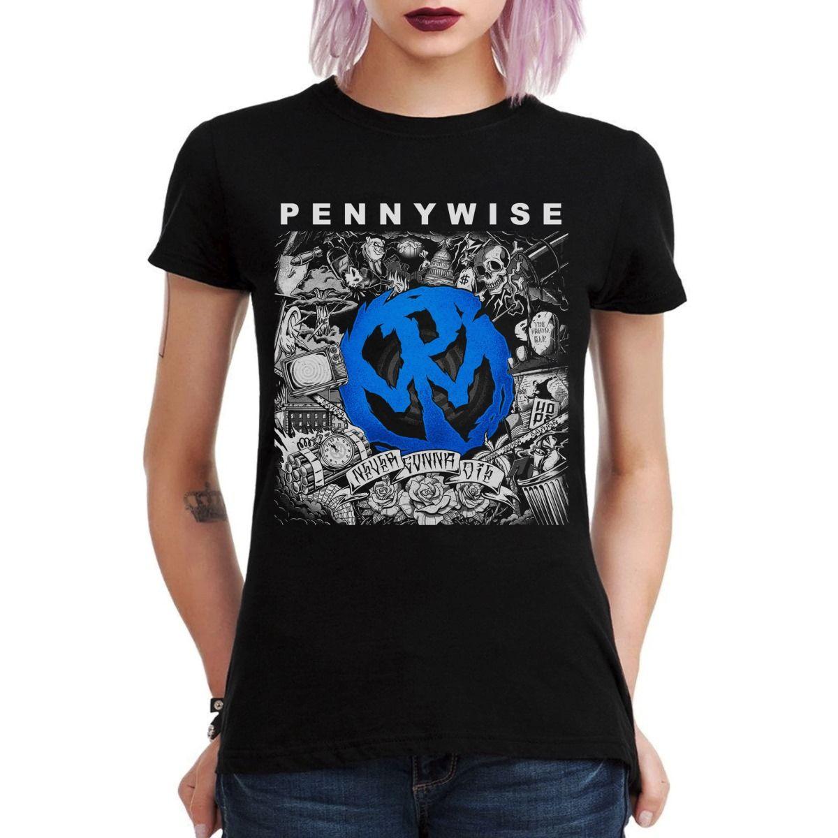 PENNYWISE NEVER GONNA DIE POLERA MUJER-2