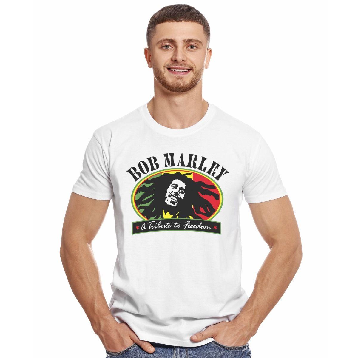 BOB MARLEY A TRIBUTE TO FREEDOM POLERA MANGA CORTA HOMBRE-2