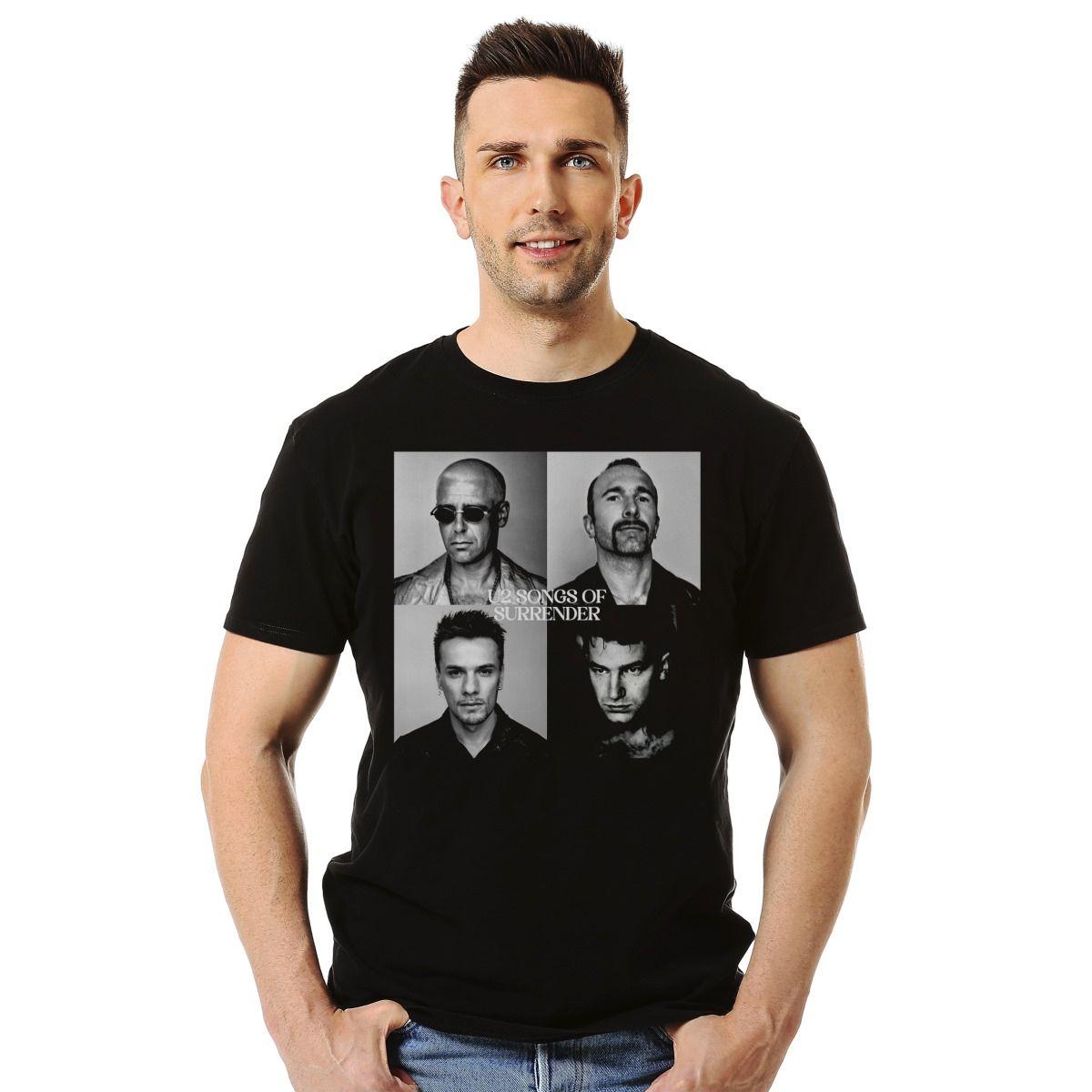 U2 SONGS OF SURRENDER POLERA MANGA CORTA HOMBRE-2