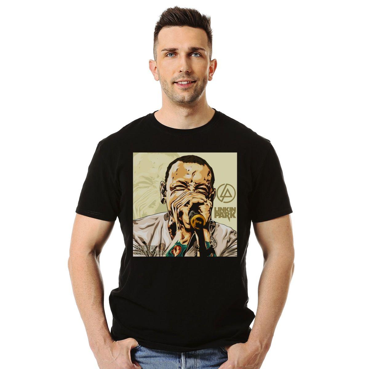 LINKIN PARK CHESTER BENNINGTON POLERA MANGA CORTA HOMBRE-2