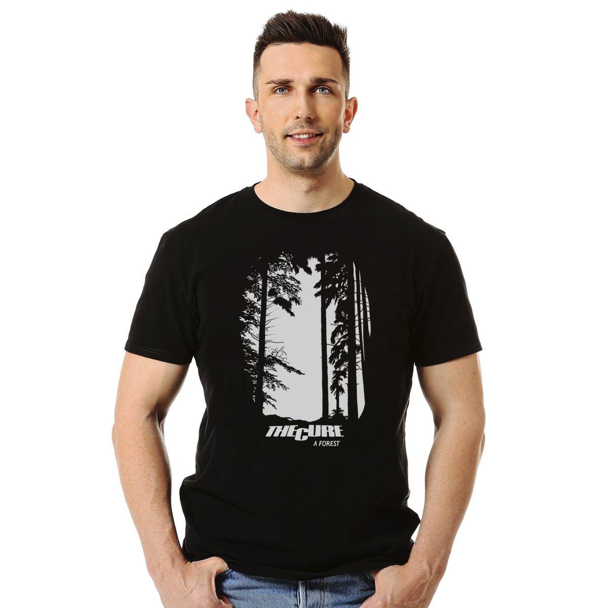 THE CURE A FOREST STENCIL POLERA MANGA CORTA HOMBRE-2