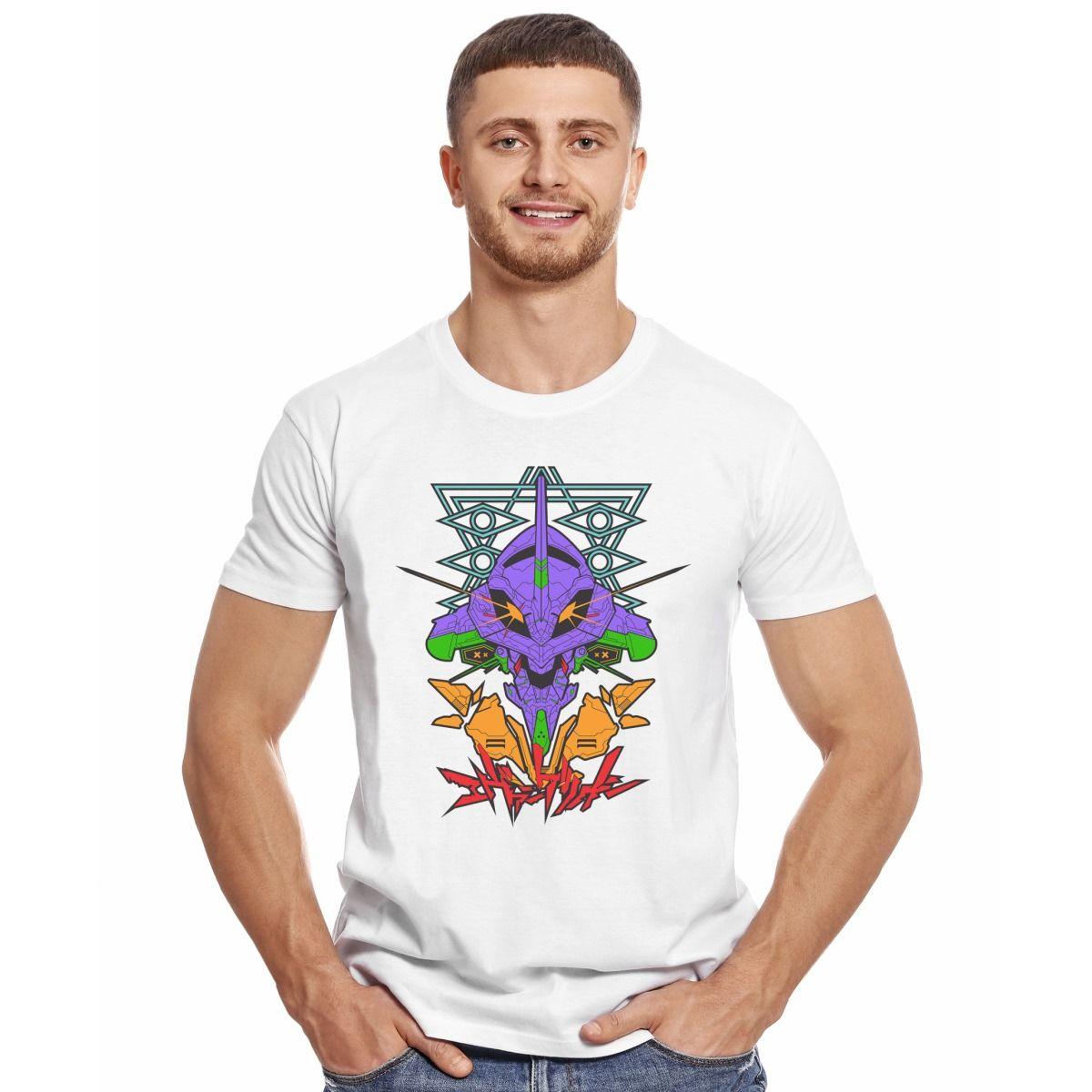 EVANGELION UNIDAD 01 SEELE POLERA MANGA CORTA HOMBRE-2