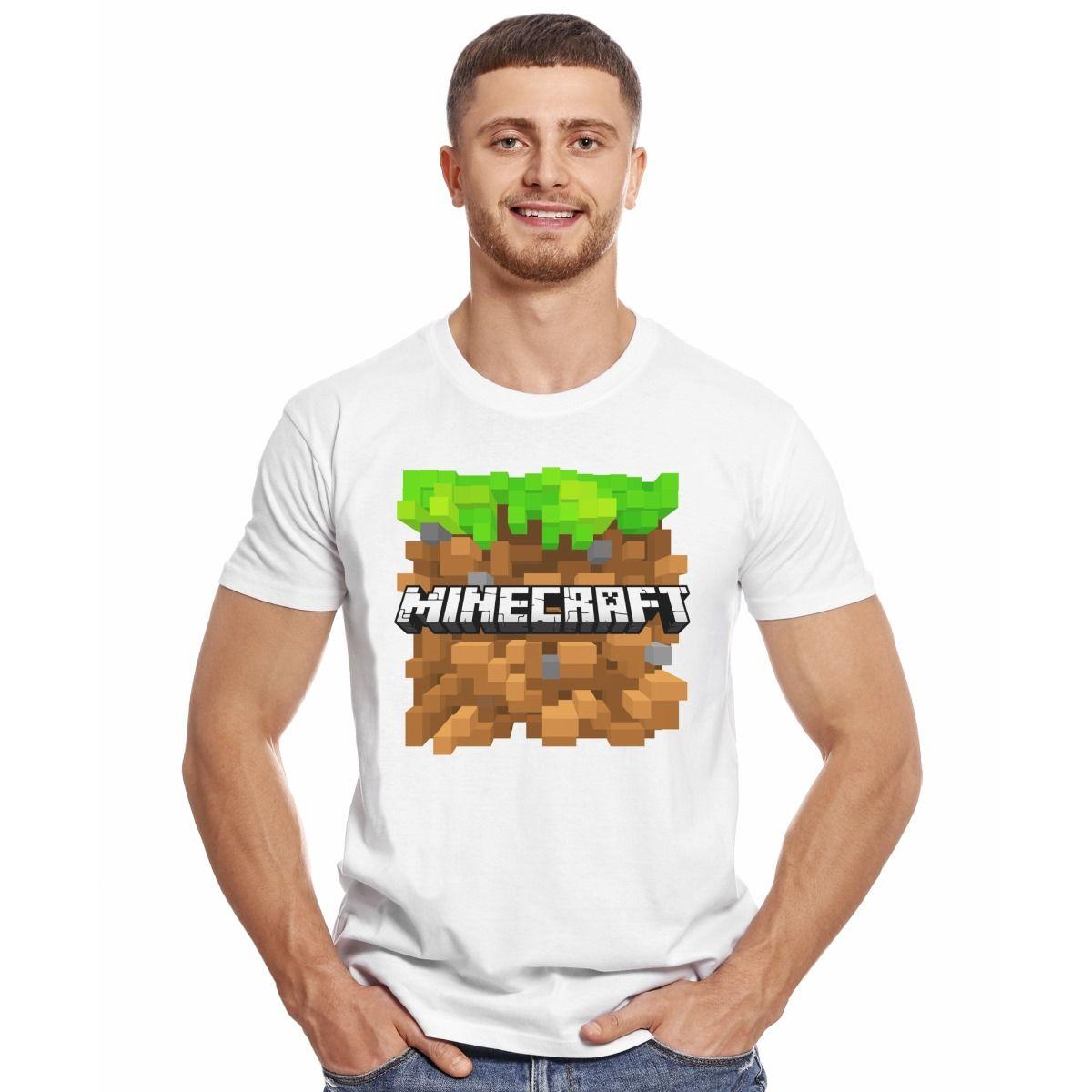 MINECRAFT TREE POLERA MANGA CORTA HOMBRE-2