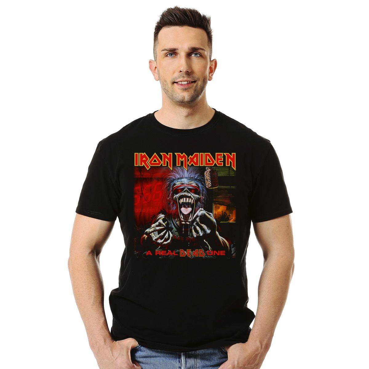 Polera Iron Maiden A Real Dead One Metal-2