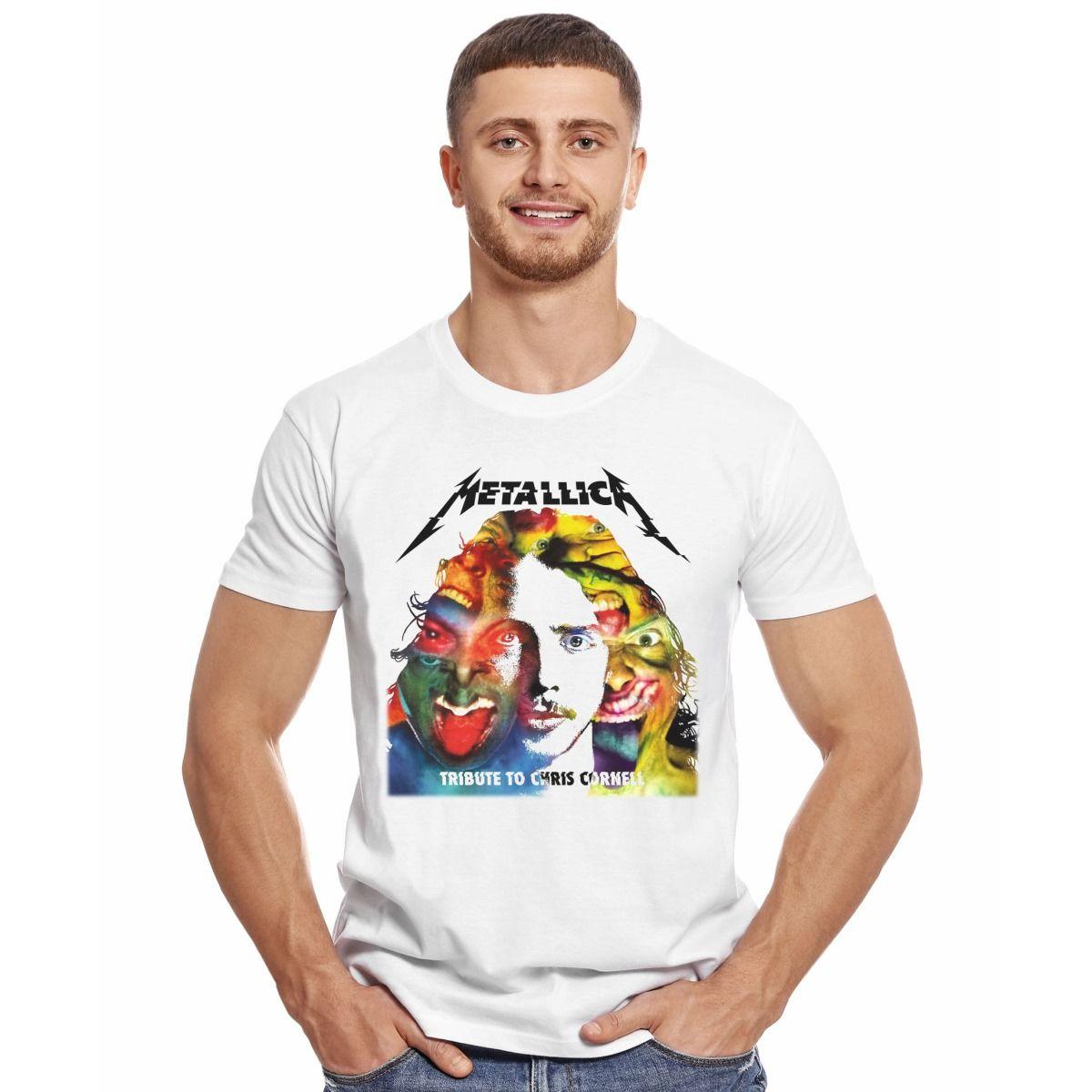 METALLICA TRIBUTE TO CHRIS CORNELL POLERA MANGA CORTA HOMBRE-2