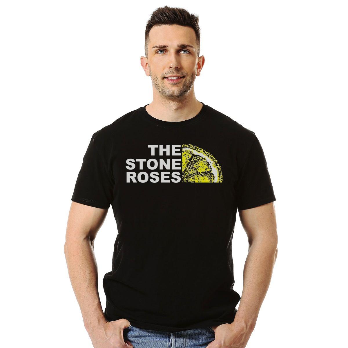 THE STONE ROSES LOGO LEMON POLERA MANGA CORTA HOMBRE-2