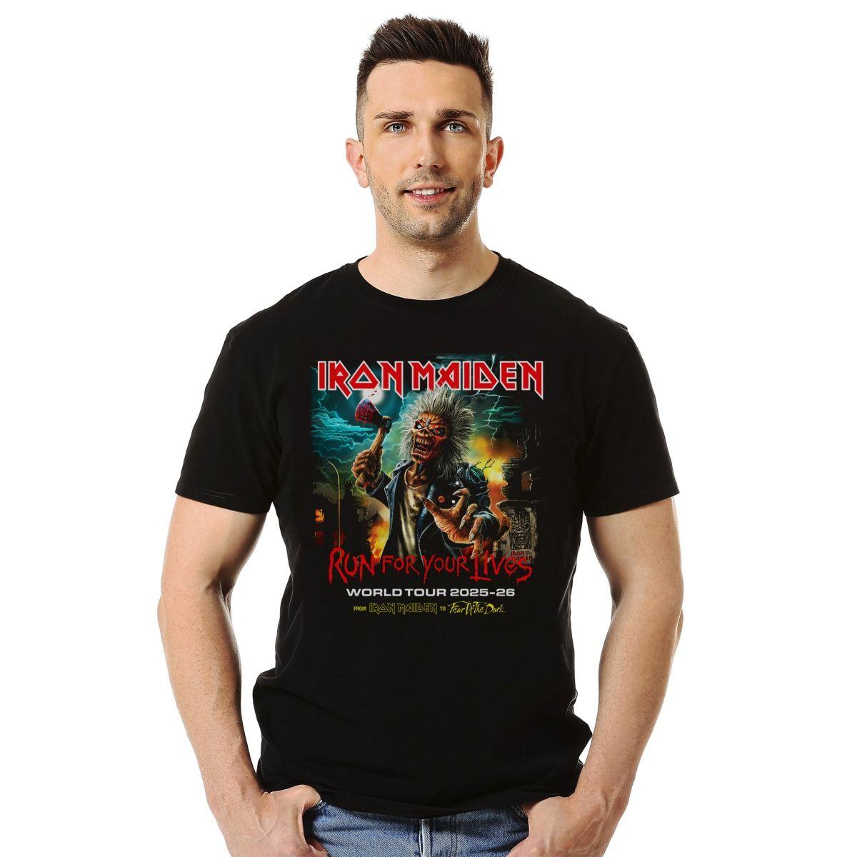 IRON MAIDEN RUN FOR YOUR LIVES TOUR 2025 2026 POLERA MANGA CORTA HOMBRE-2