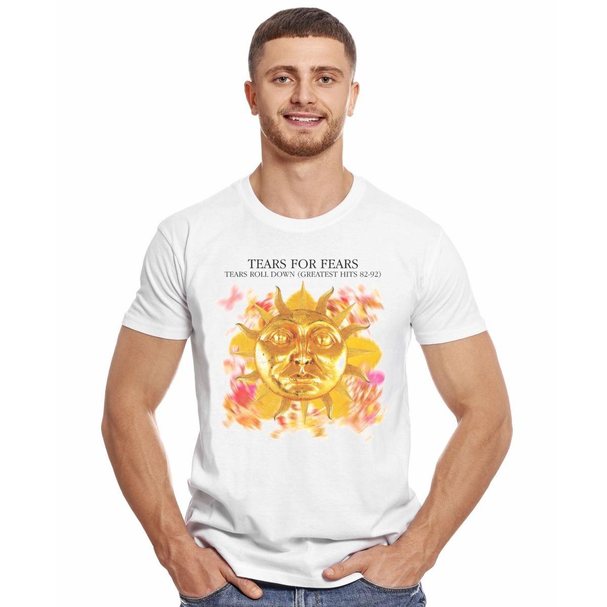 TEARS FOR FEARS TEARS ROLL DOWN GREATEST HITS POLERA MANGA CORTA HOMBRE-2